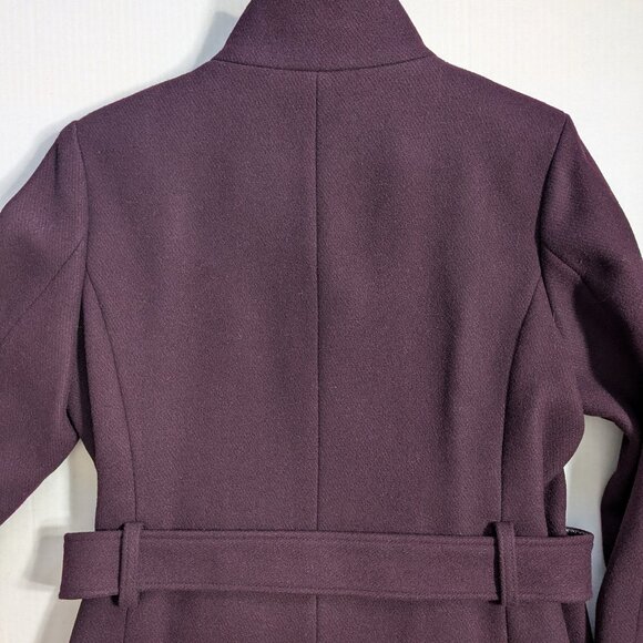 NWT Vince Camuto Burgundy Bouclé Coat Size S - Picture 11 of 15